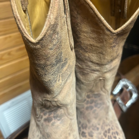 Old Gringo Loepardito Print Cowboy Boots - Picture 7 of 10